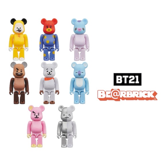 BT21 BE@RBRICK SERIES BY BTS X LINE FRIENDS X MEDICOM - PRE-OWNED - Picture 2 of 3